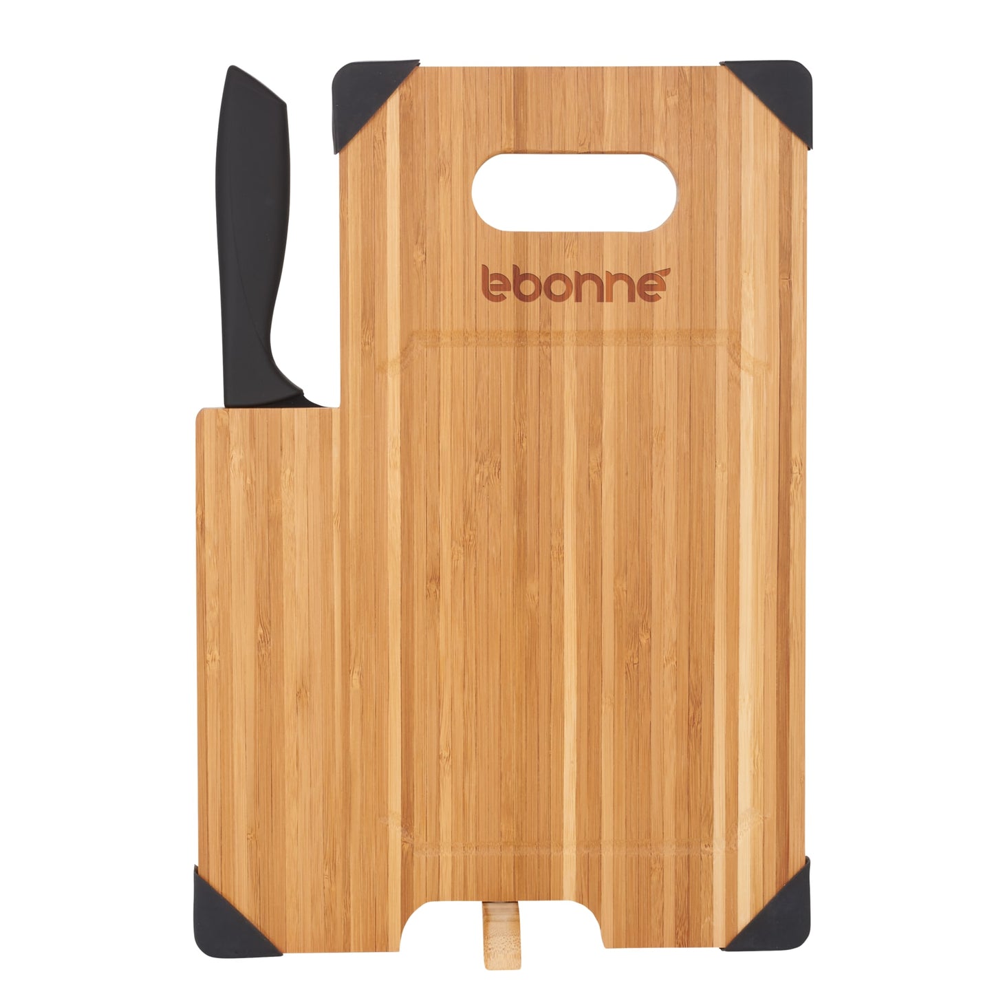 Bamboo Cutting Board with Knife